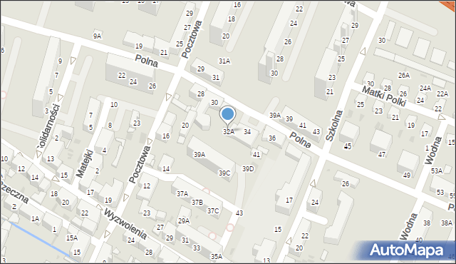 Świętochłowice, Polna, 32A, mapa Świętochłowice