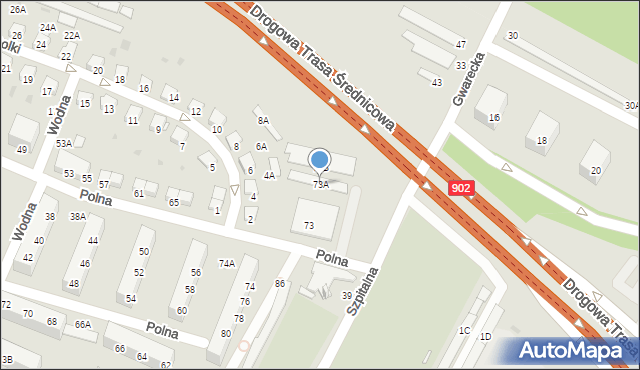 Świętochłowice, Polna, 73A, mapa Świętochłowice