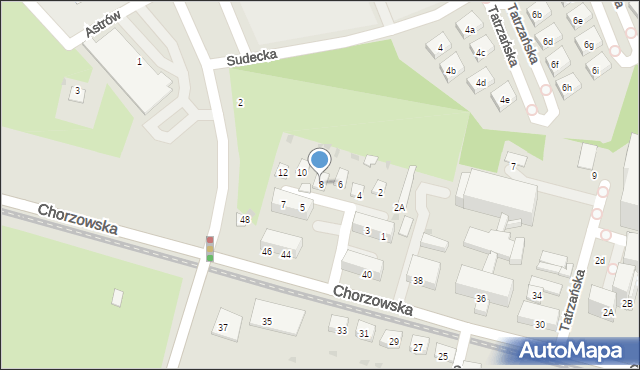 Świętochłowice, Podhalańska, 8, mapa Świętochłowice