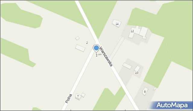 Świętochów, Polna, 1, mapa Świętochów