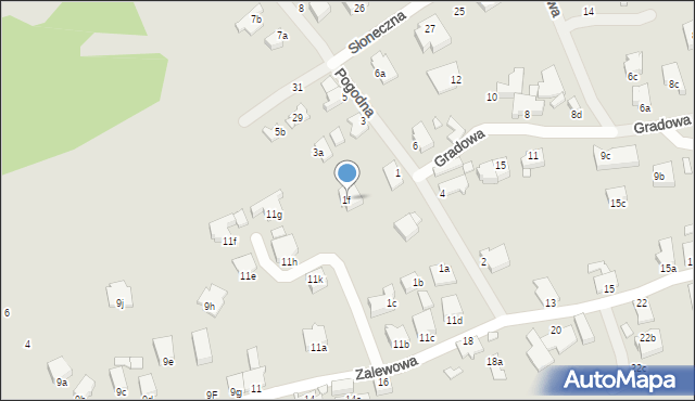 Świnoujście, Pogodna, 1f, mapa Świnoujście