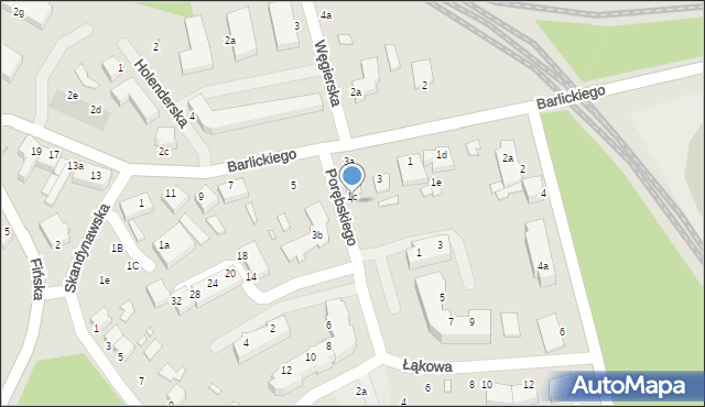Świnoujście, Porębskiego Kazimierza, wadm., 1d, mapa Świnoujście