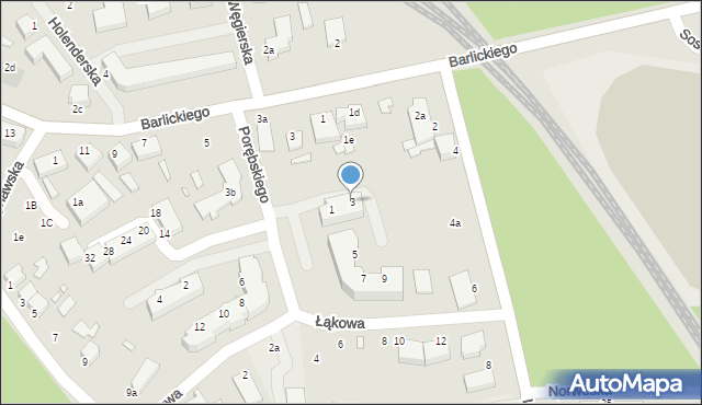 Świnoujście, Porębskiego Kazimierza, wadm., 3, mapa Świnoujście