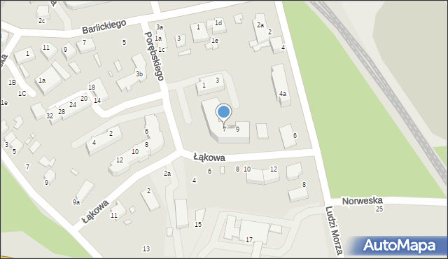 Świnoujście, Porębskiego Kazimierza, wadm., 7, mapa Świnoujście