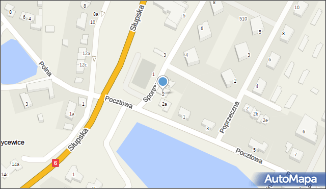Sycewice, Pocztowa, 2, mapa Sycewice