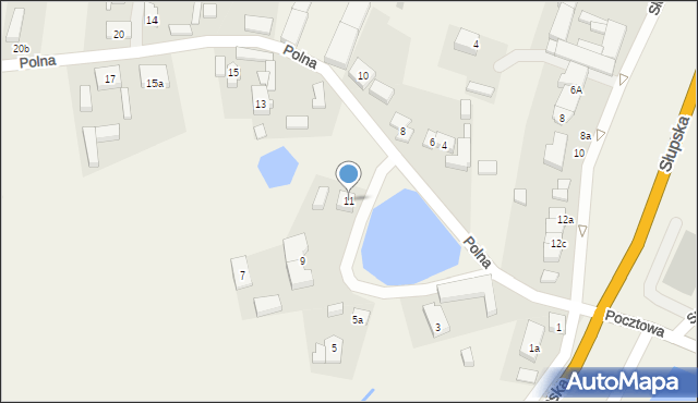 Sycewice, Polna, 11, mapa Sycewice