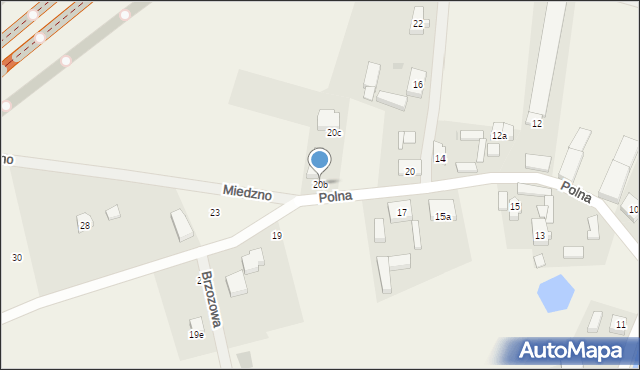 Sycewice, Polna, 20b, mapa Sycewice