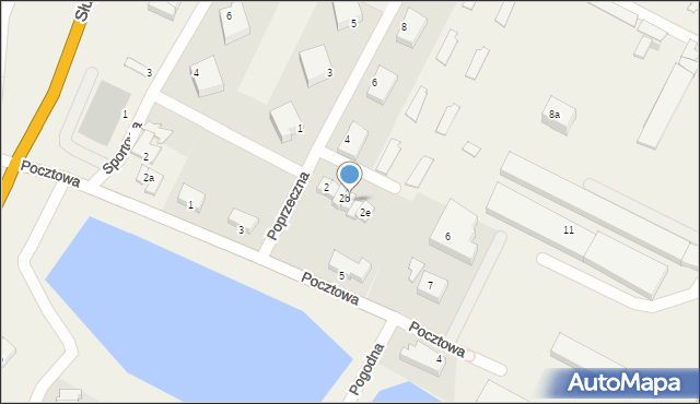 Sycewice, Poprzeczna, 2c, mapa Sycewice