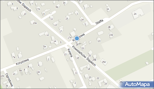 Syrynia, Powstańców Śląskich, 19, mapa Syrynia