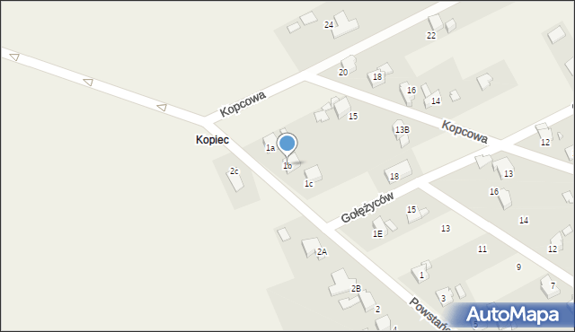 Syrynia, Powstańców Śląskich, 1b, mapa Syrynia