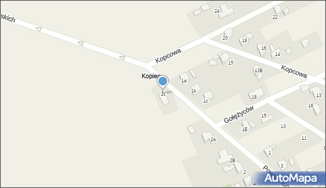 Syrynia, Powstańców Śląskich, 2c, mapa Syrynia