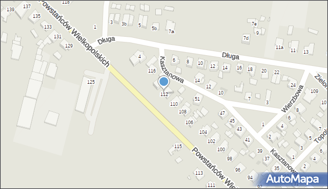 Szamotuły, Powstańców Wielkopolskich, 112, mapa Szamotuły