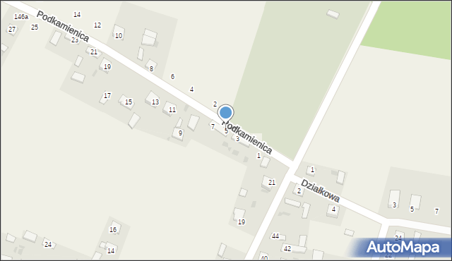 Szaniec, Podkamienica, 5, mapa Szaniec