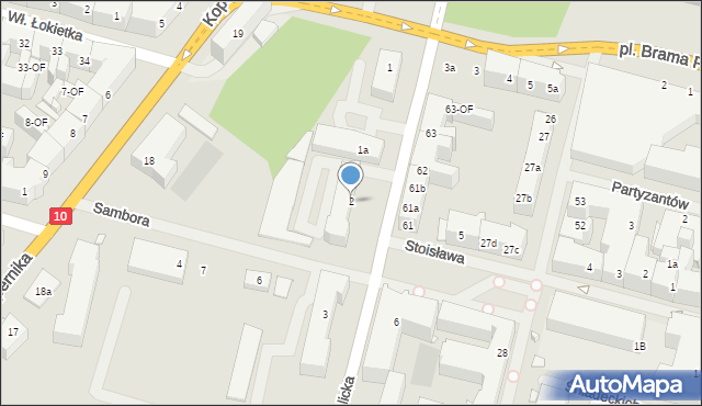 Szczecin, Potulicka, 2, mapa Szczecina