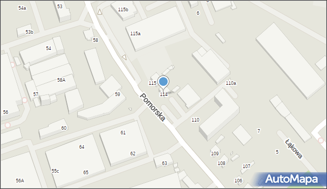 Szczecin, Pomorska, 114, mapa Szczecina