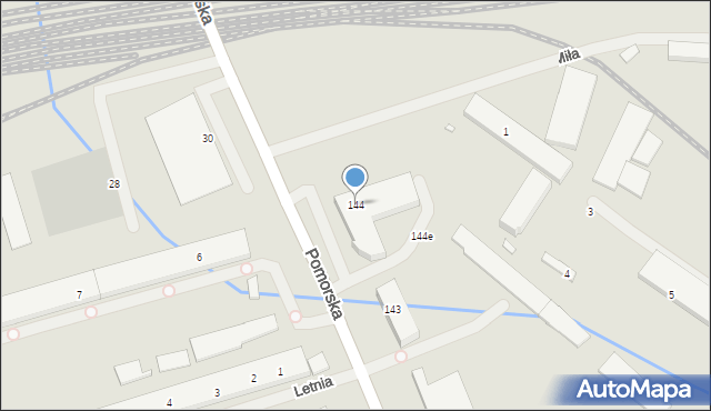 Szczecin, Pomorska, 144, mapa Szczecina