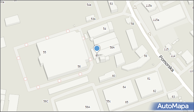 Szczecin, Pomorska, 57, mapa Szczecina