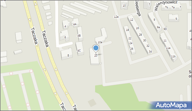 Szczecin, Popiełuszki Jerzego, bł. ks., 10, mapa Szczecina