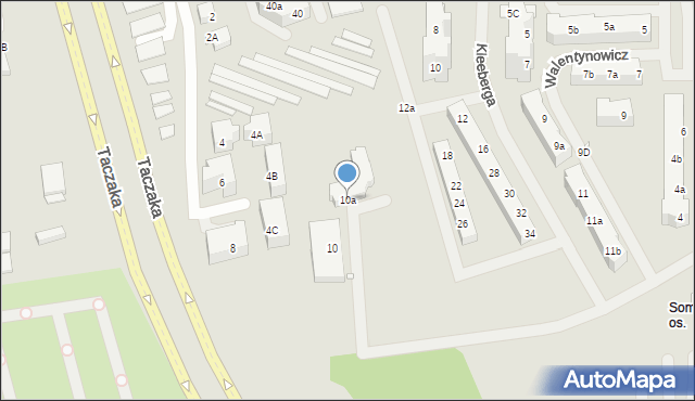 Szczecin, Popiełuszki Jerzego, bł. ks., 10a, mapa Szczecina