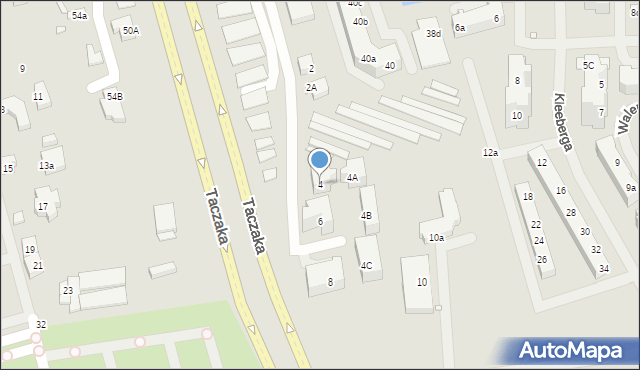 Szczecin, Popiełuszki Jerzego, bł. ks., 4, mapa Szczecina