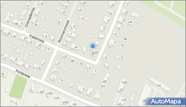 Szczecin, Podchorążych, 2a, mapa Szczecina