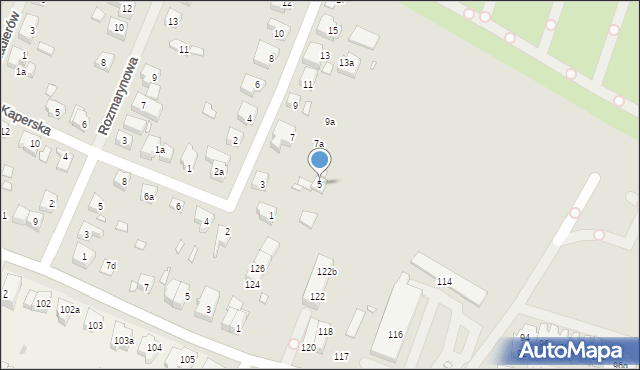 Szczecin, Podchorążych, 5, mapa Szczecina