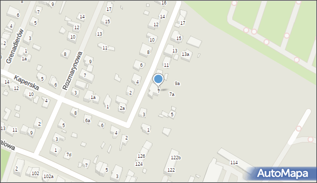 Szczecin, Podchorążych, 7, mapa Szczecina