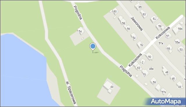 Szczecin, Pogodna, 50, mapa Szczecina