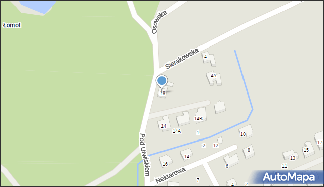 Szczecin, Pod Urwiskiem, 18, mapa Szczecina