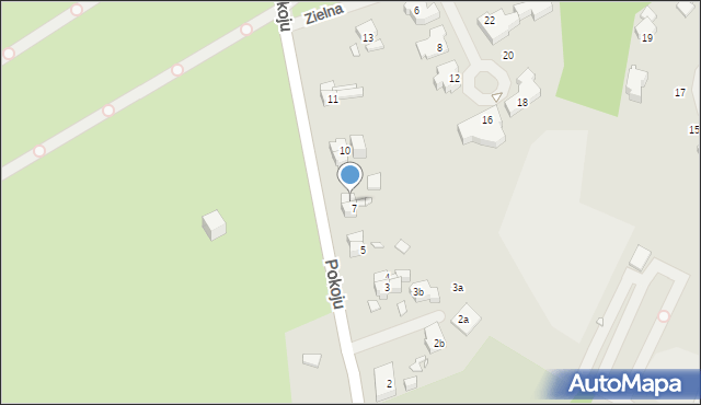 Szczecin, Pokoju, 8, mapa Szczecina