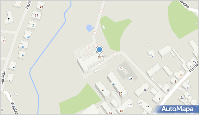 Szczecin, Poznańska, 3d, mapa Szczecina