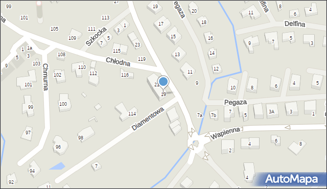 Szczecin, Północna, 19, mapa Szczecina