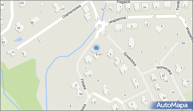 Szczecin, Północna, 7, mapa Szczecina