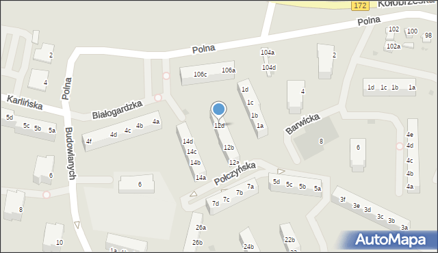 Szczecinek, Połczyńska, 12d, mapa Szczecinek