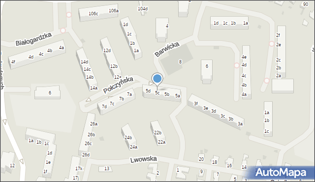 Szczecinek, Połczyńska, 5c, mapa Szczecinek