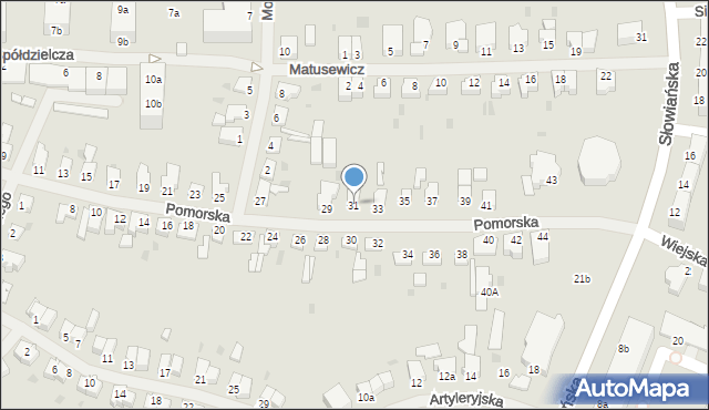 Szczecinek, Pomorska, 31, mapa Szczecinek