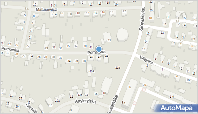 Szczecinek, Pomorska, 42, mapa Szczecinek