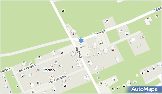 Szczedrzyk, Podbory, 19, mapa Szczedrzyk