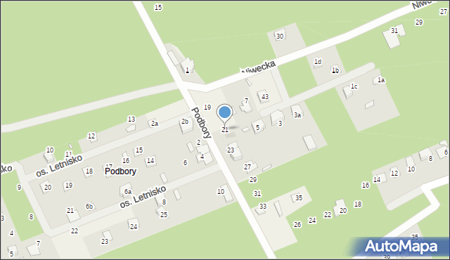 Szczedrzyk, Podbory, 21, mapa Szczedrzyk