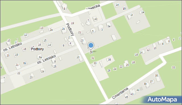 Szczedrzyk, Podbory, 29, mapa Szczedrzyk