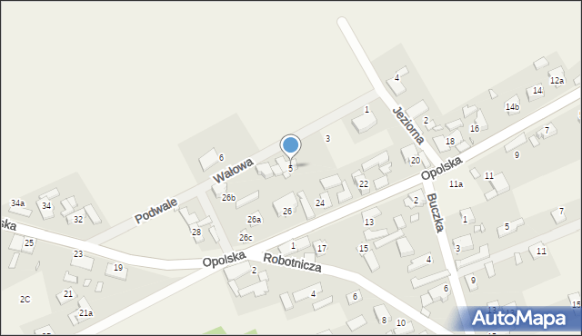 Szczedrzyk, Podwale, 5, mapa Szczedrzyk