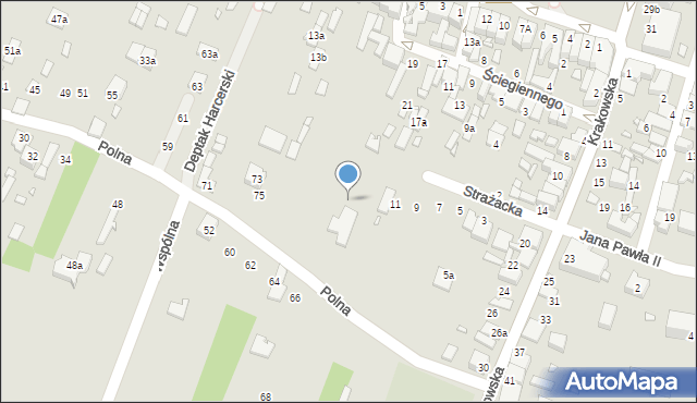 Szczekociny, Polna, 79, mapa Szczekociny
