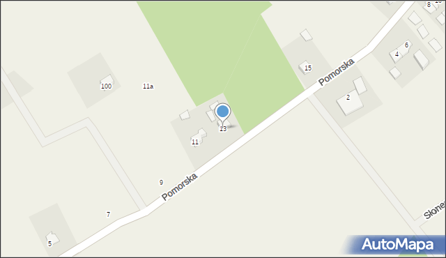 Szczenurze, Pomorska, 13, mapa Szczenurze