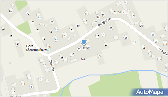 Szczepańcowa, Podgórze, 31, mapa Szczepańcowa