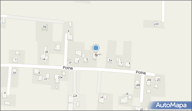 Szczerbice, Polna, 5B, mapa Szczerbice