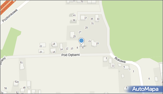 Szczyglice, Pod Dębami, 4, mapa Szczyglice