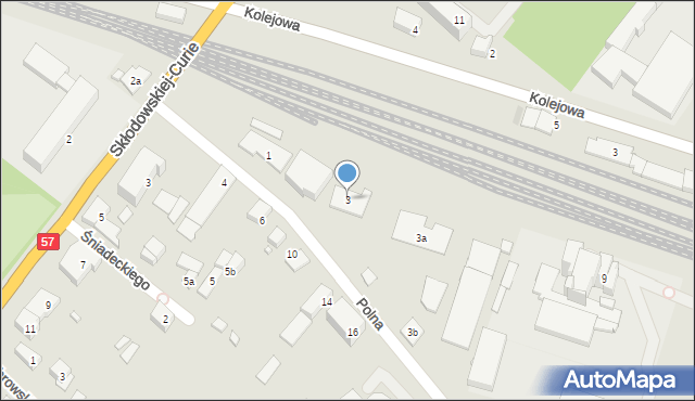Szczytno, Polna, 3, mapa Szczytno
