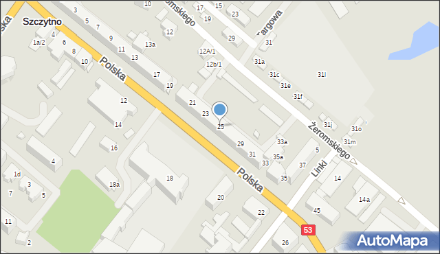 Szczytno, Polska, 25, mapa Szczytno