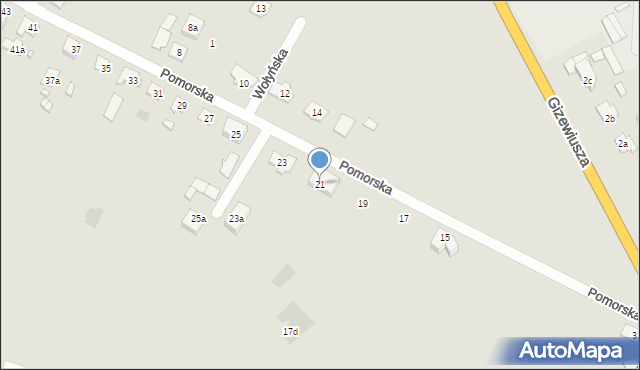 Szczytno, Pomorska, 21, mapa Szczytno
