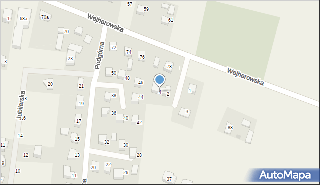 Szemud, Pogodna, 4, mapa Szemud